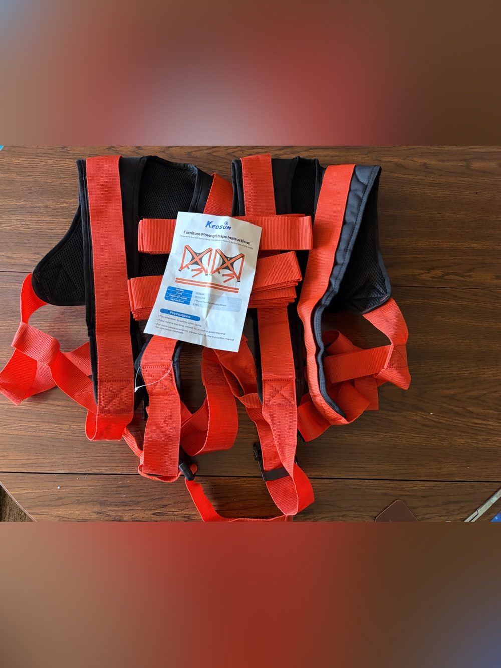 Set of Furniture lifting vests with straps Size xlg